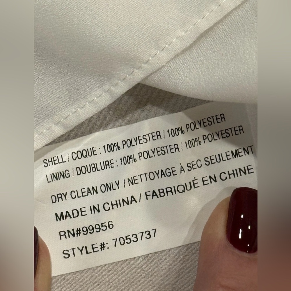Shoshanna Eyelet Blouse White Ruffle Tie Neck Small - Picture 8 of 8